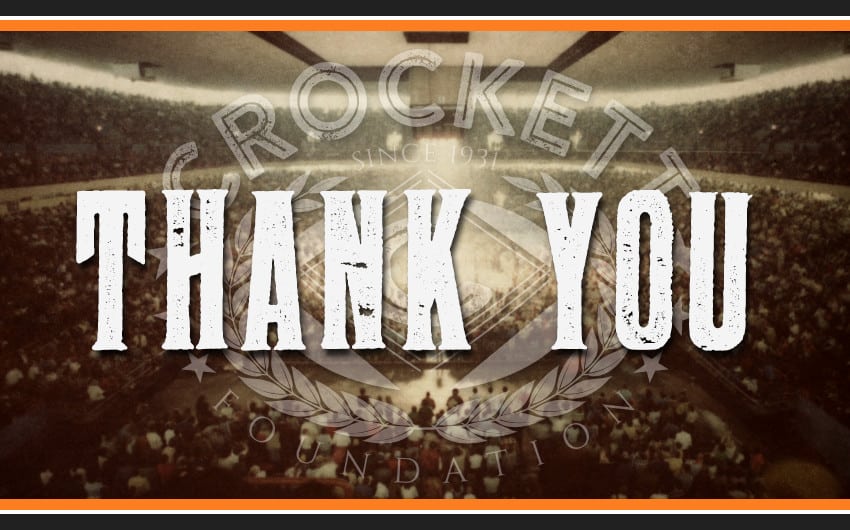 Crockett Foundation Thank You